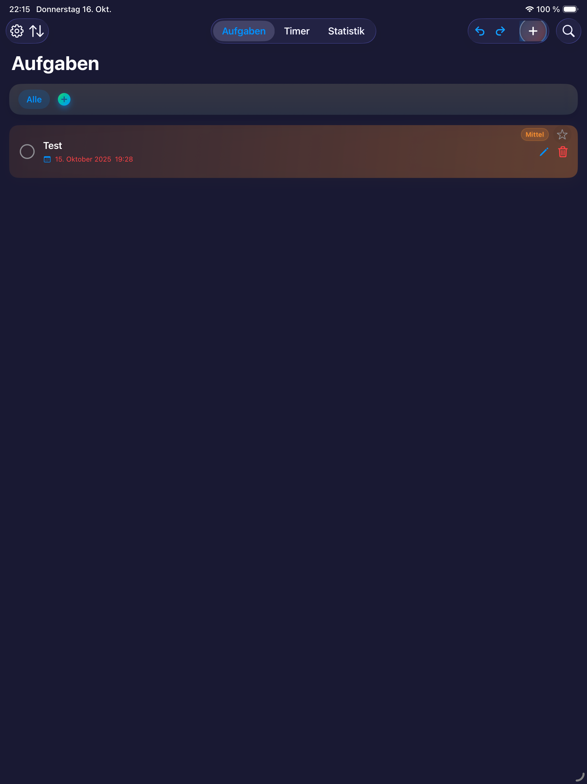 BeeFocus App auf einem Tablet