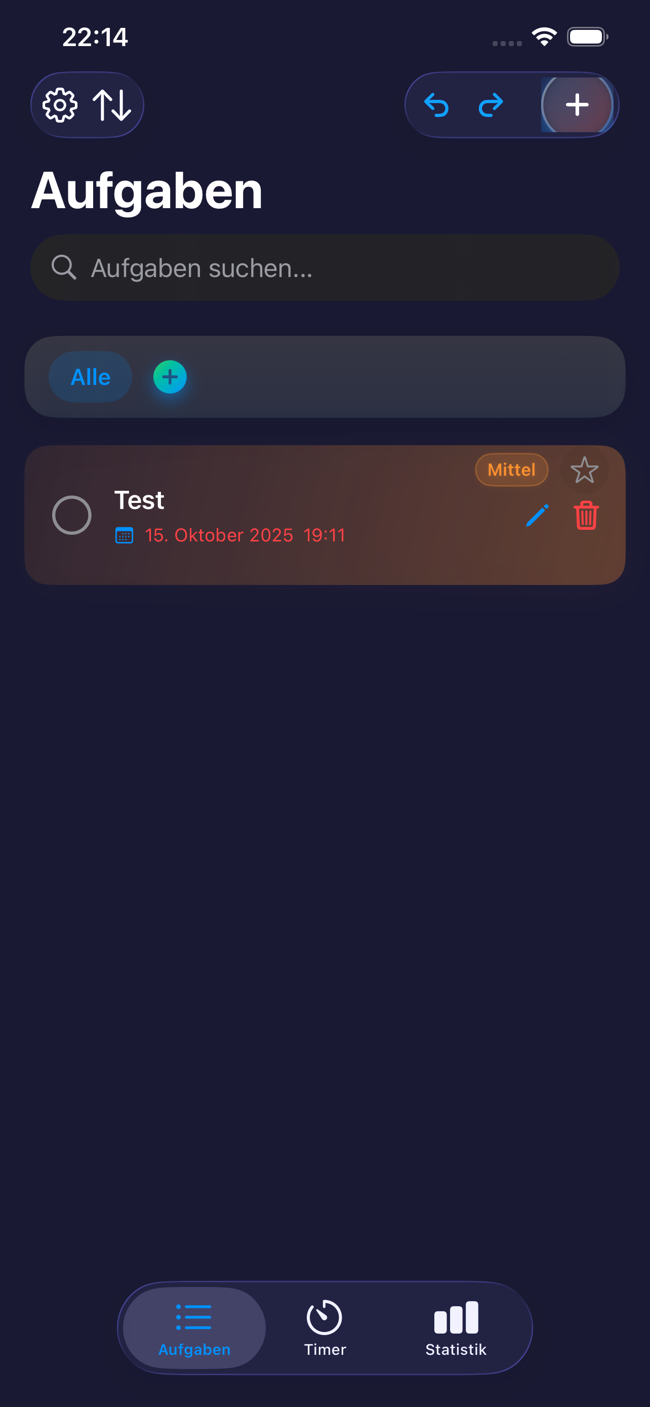 BeeFocus App auf einem Smartphone